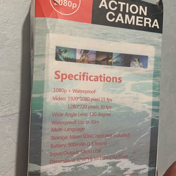 Waterproof Action Camera - Black - Picture 2 of 4